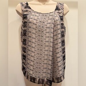Patterned Sleeveless Armani Collezioni top size US 2 EU 38